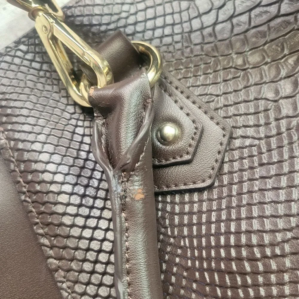 Cuore & Pelle Musette‎ Carryall Leather Satchel NWT